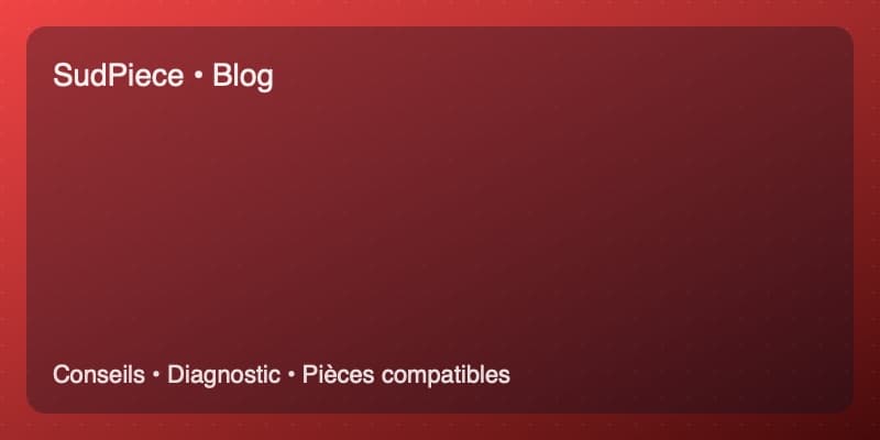 Support moteur HS : symptômes, vibrations, claquements, diagnostic, remplacement